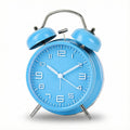 IvoQ Wecker Retro Blau Leise