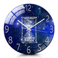 IvoQ Stille Wandklok Blauw Design Ø 30 cm-IvoQ