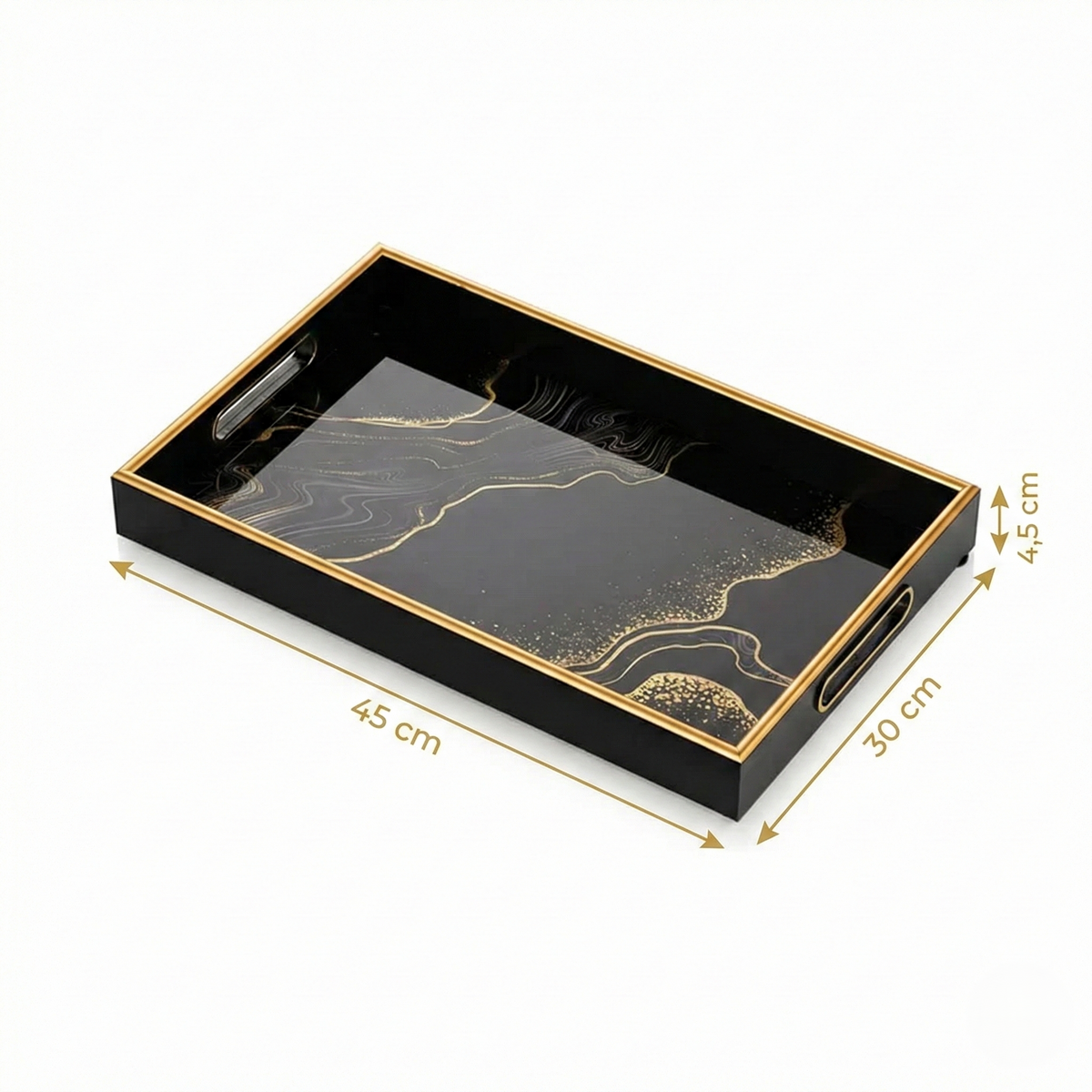 IvoQ Luxustablett Schwarz Gold