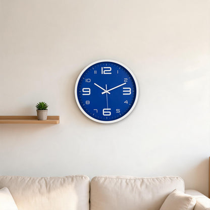 IvoQ Wandklok Blauw 30 cm