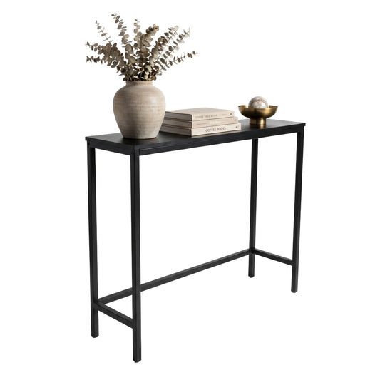 IvoQ Beistelltisch Schwarz Industrieell - 75 x 24 x 75 cm