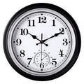 IvoQ Vintage Wandklok met Thermometer voor Binnen/Buiten Ø 30 cm-IvoQ