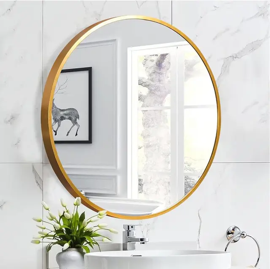 IvoQ Wandspiegel Goud Ronde Vorm 60 cm-IvoQ