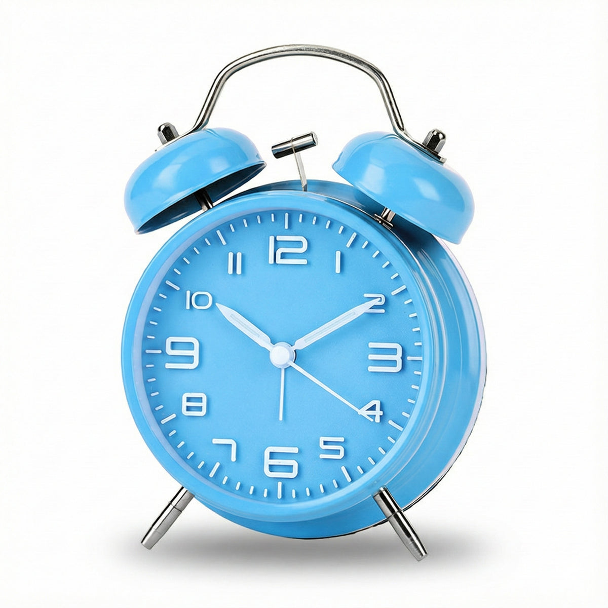IvoQ Wecker Retro Blau Leise