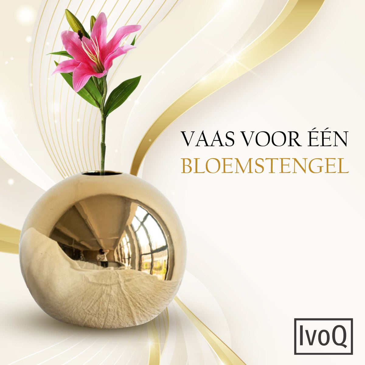 IvoQ Vazenset Goud Keramiek Luxe 3 Delig-IvoQ
