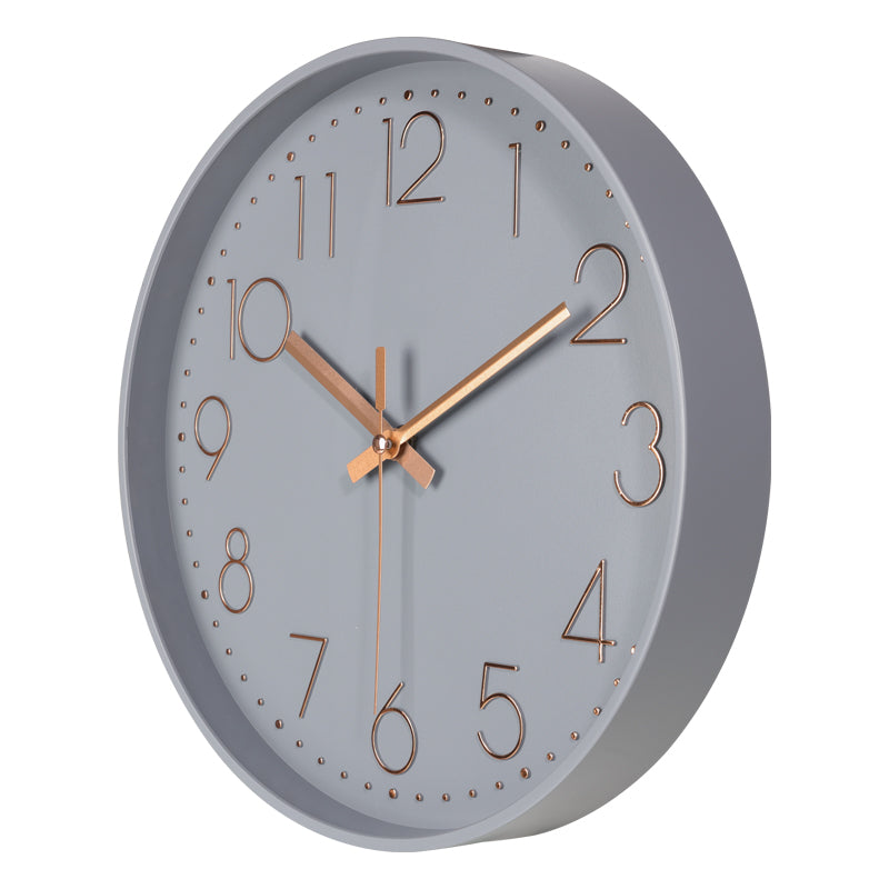 IvoQ Moderne Wandklok Grijs Ø 30 cm-IvoQ