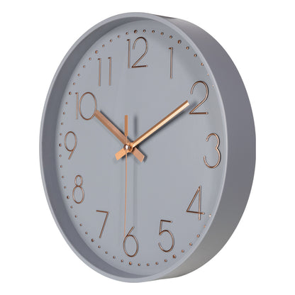 IvoQ Moderne Wandklok Grijs Ø 30 cm-IvoQ