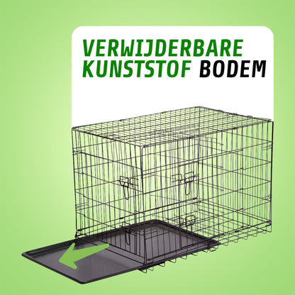 IvoQ Hondenbench XS – Zwart – 44.5×30.5×36.5 cm-IvoQ