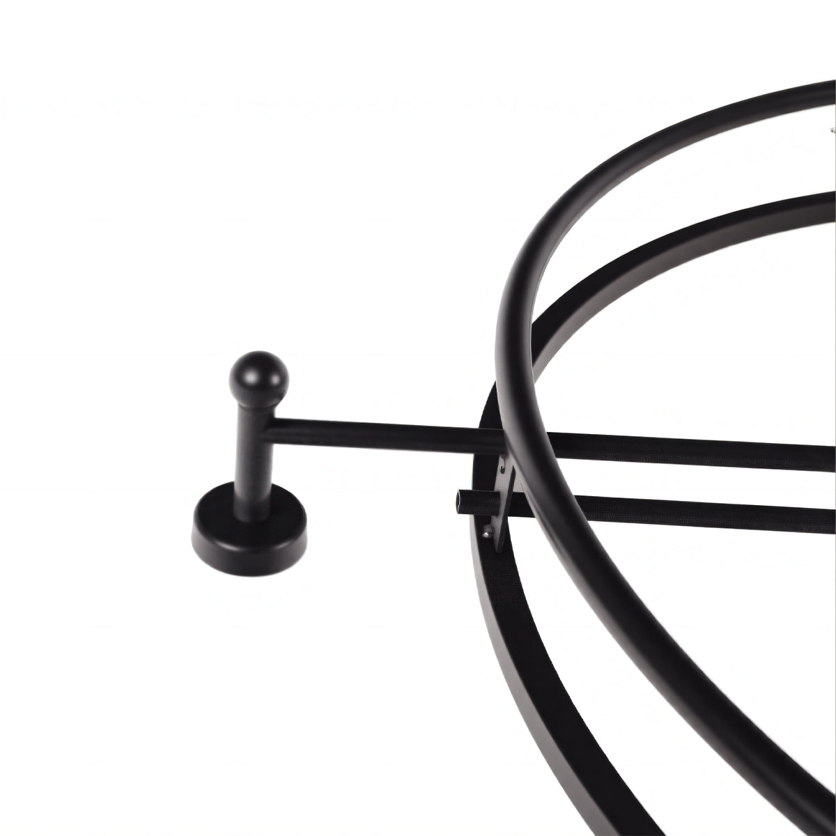 IvoQ Wandklok Zwart Industrieel Metaal 60 cm-IvoQ