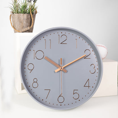 IvoQ Moderne Wandklok Grijs Ø 30 cm-IvoQ