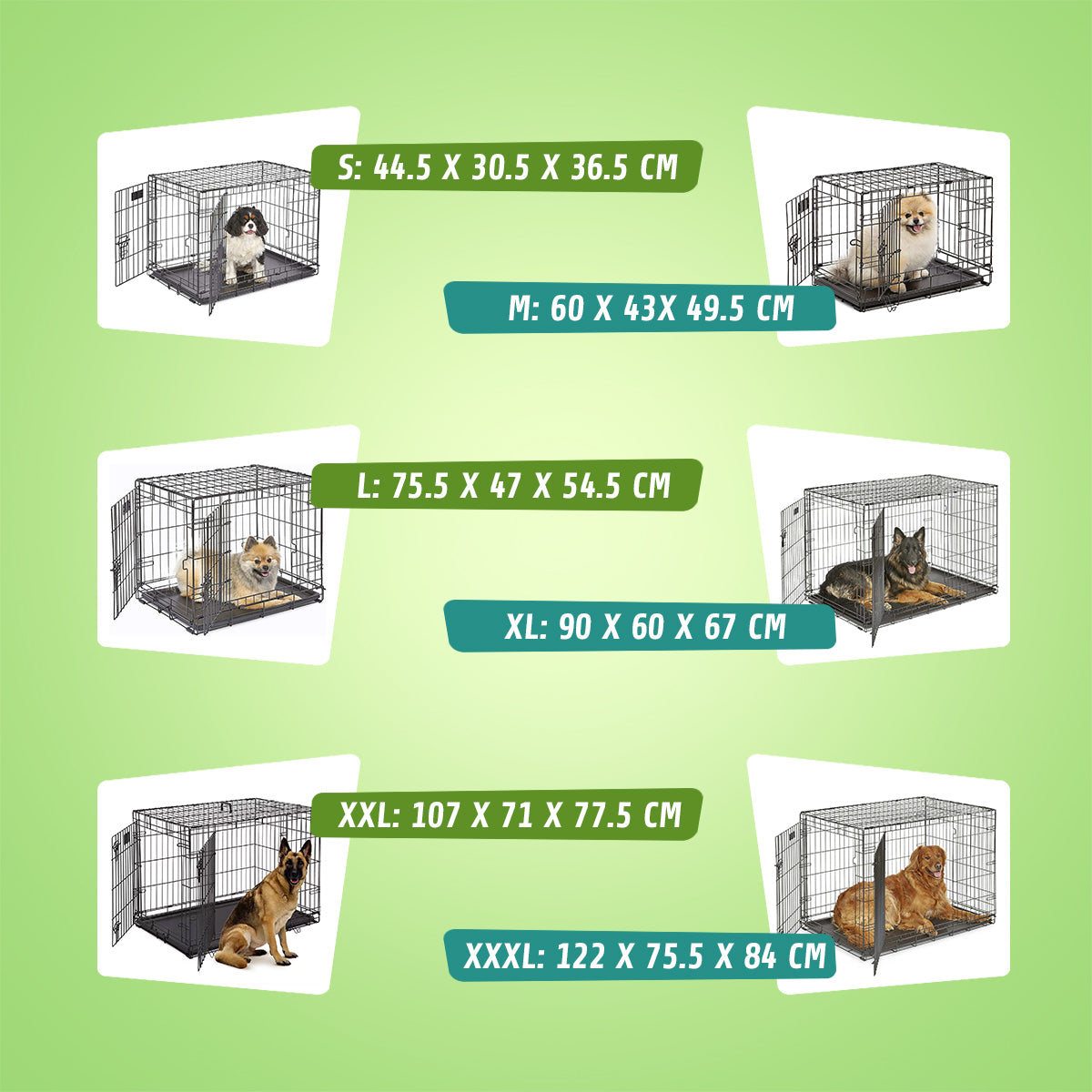 IvoQ Hondenbench S – Zwart – 60×43×49.5 cm-IvoQ