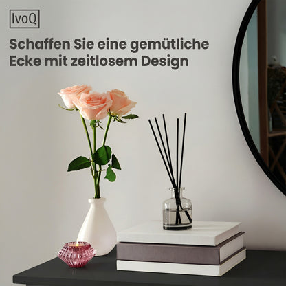 IvoQ Sidetables - 2er-Set - Schwarz - Schmale industrielle Konsolentische - 120x23 cm - Flurtische
