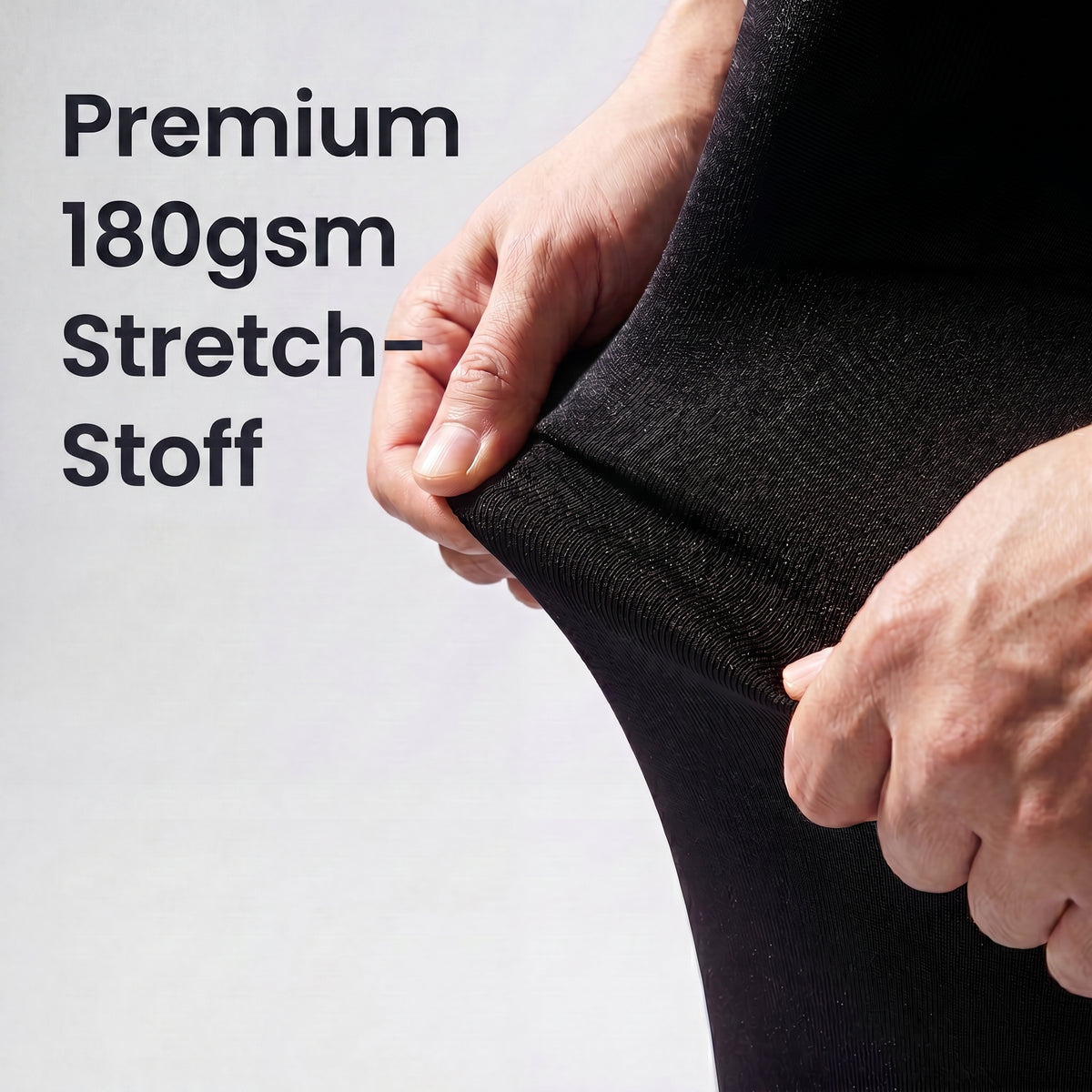 IvoQ Luxus-Stehtischhusse Schwarz - Stretch-Stehtischhusse - Ø 80x110 cm - Extra dick (180 g/m²) - Knitterfrei & Waschbar