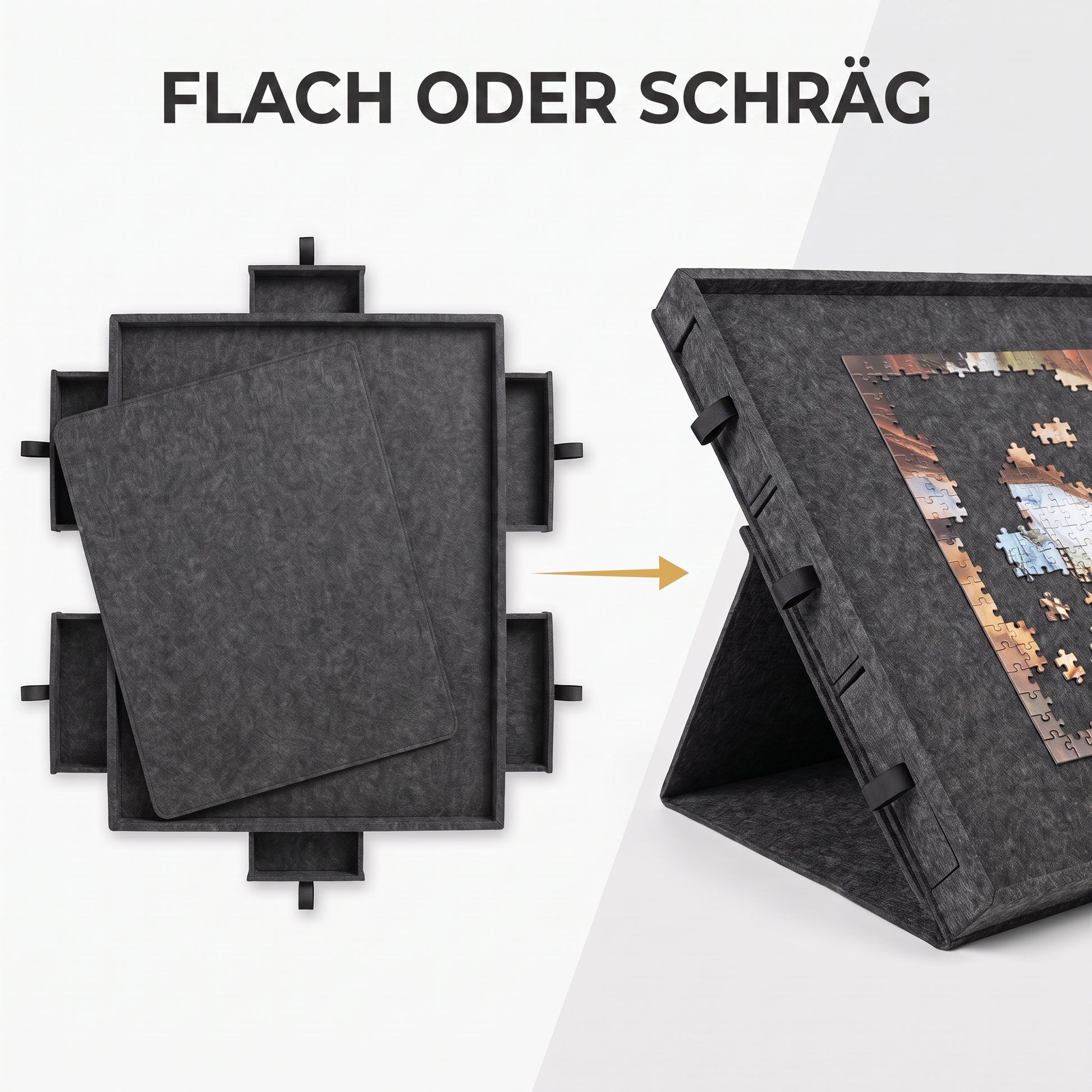 IvoQ Puzzle Board - 1000 Teile - 6 Sortierschubladen mit Ständer