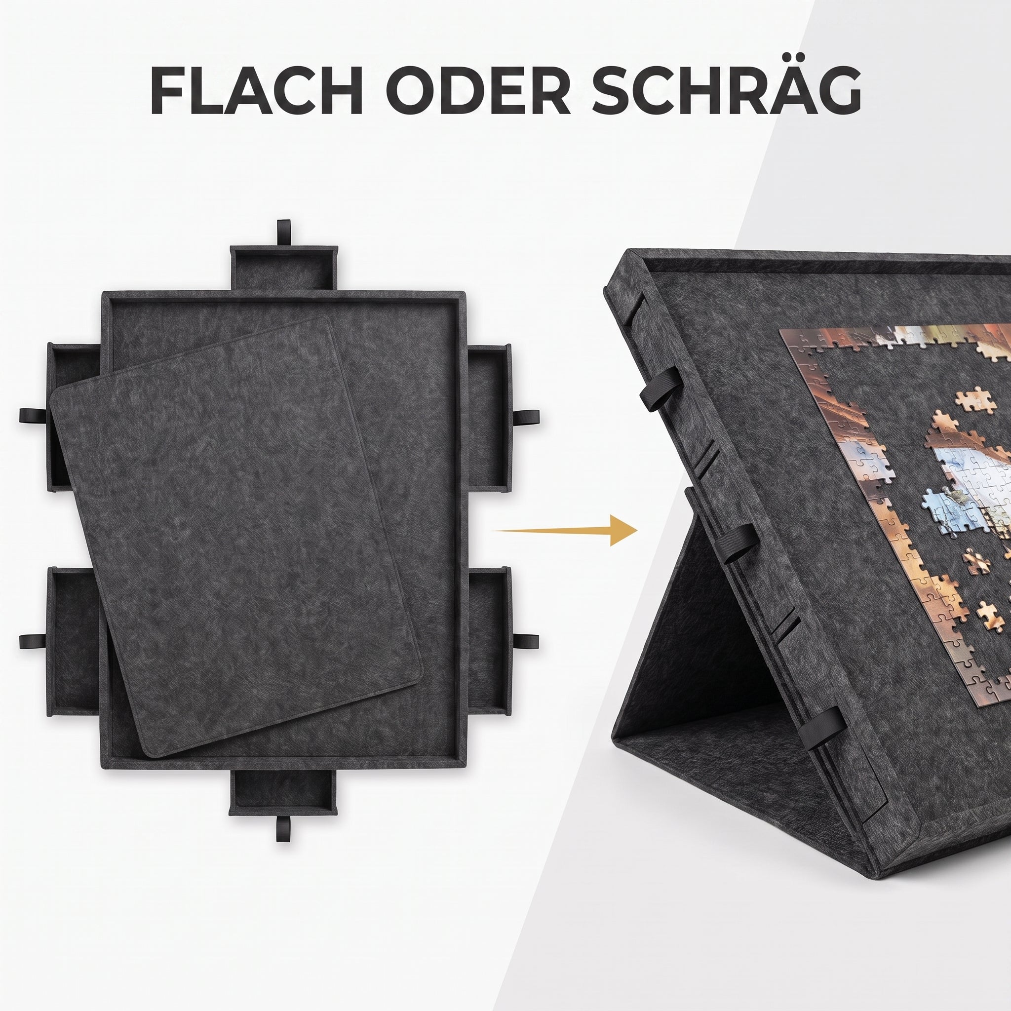 IvoQ Puzzle Board - 1000 Teile - 6 Sortierschubladen mit Ständer
