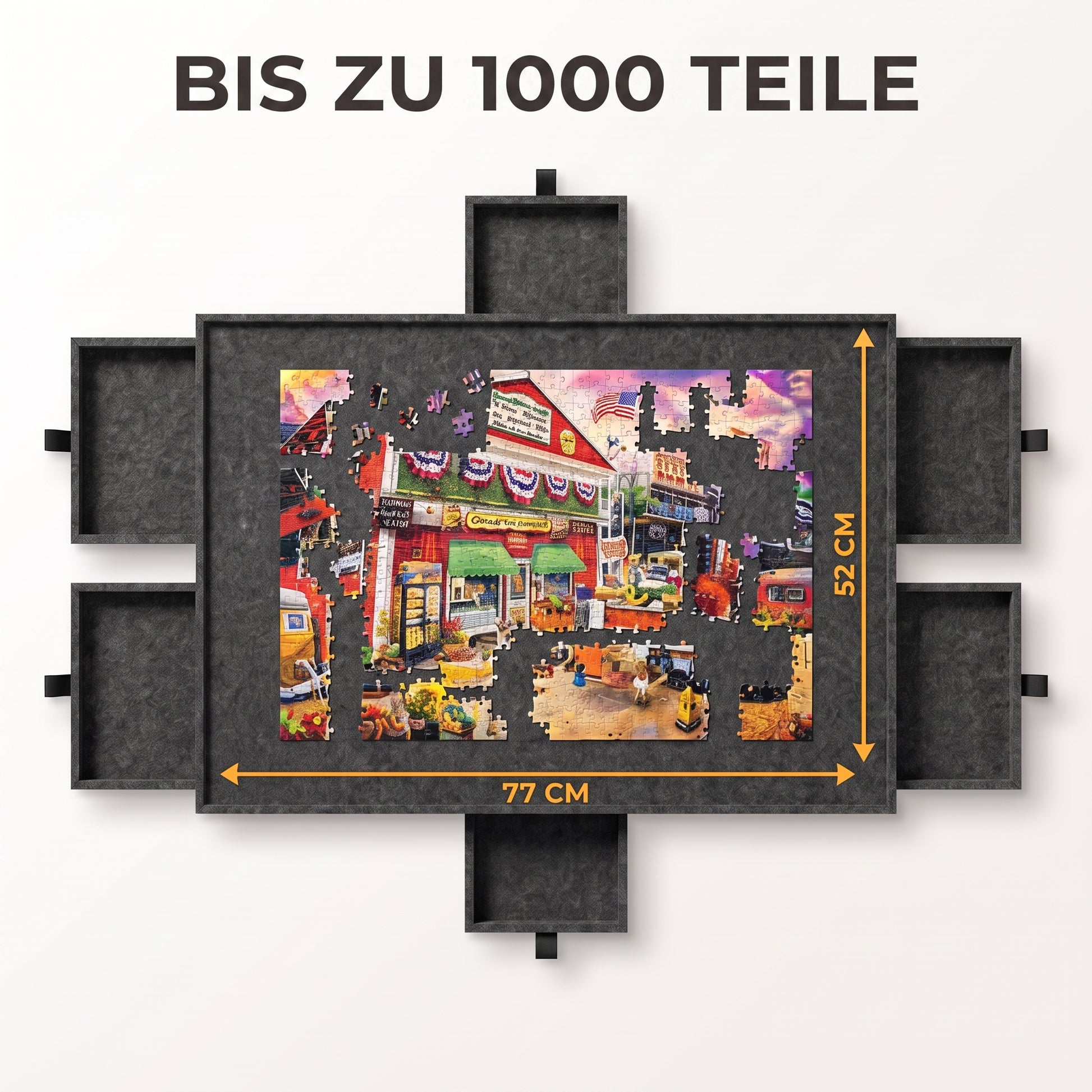 IvoQ Puzzle Board - 1000 Teile - 6 Sortierschubladen mit Ständer