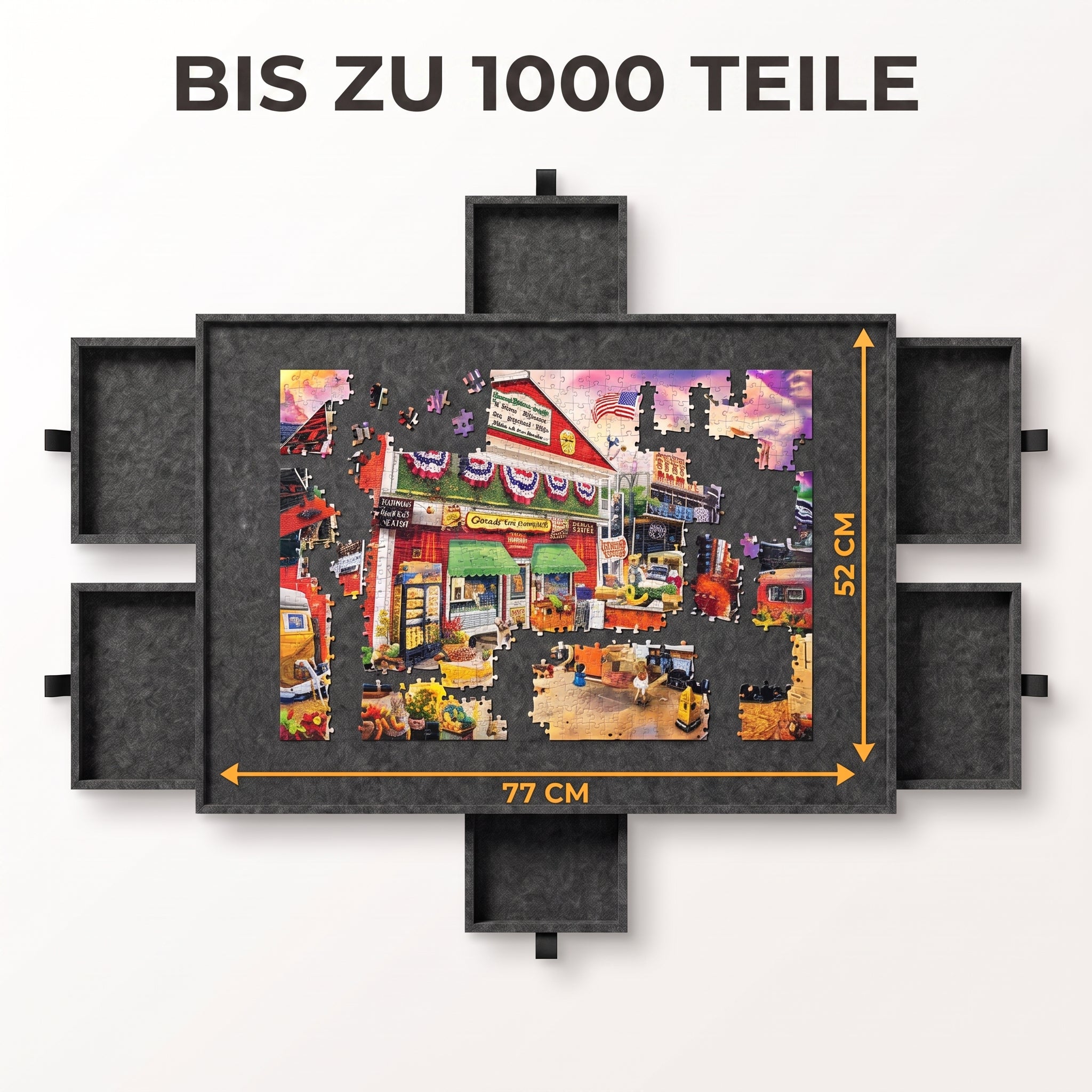 IvoQ Puzzle Board - 1000 Teile - 6 Sortierschubladen mit Ständer
