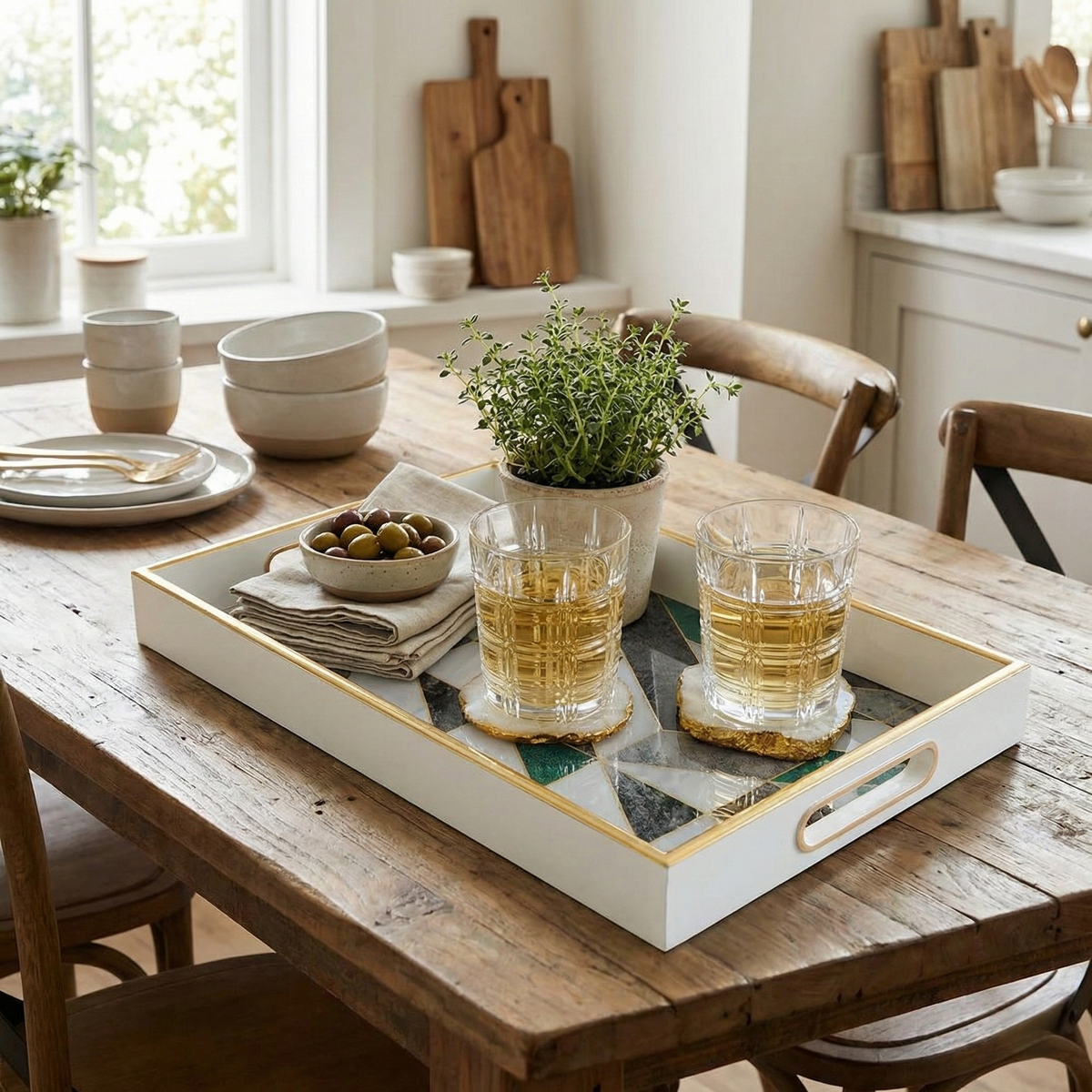 IvoQ Luxustablett in Marmoroptik