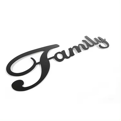 IvoQ Wanddecoratie Family Metaal Zwart-IvoQ