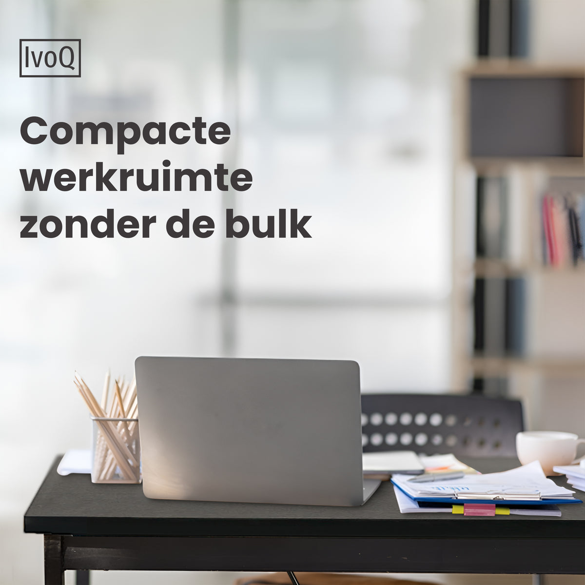 IvoQ Sidetable Industrieel Hout Metaal Zwart-IvoQ