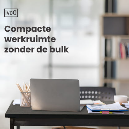 IvoQ Sidetable Industrieel Hout Metaal Zwart-IvoQ