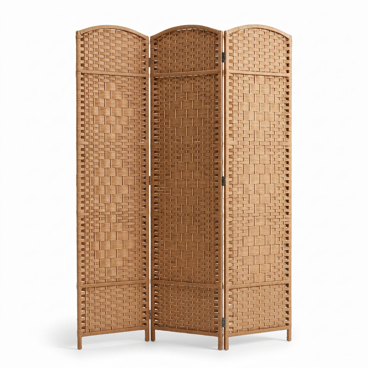 IvoQ Paravent 3 Paneele – Raumteiler – 170x120 cm – Braun
