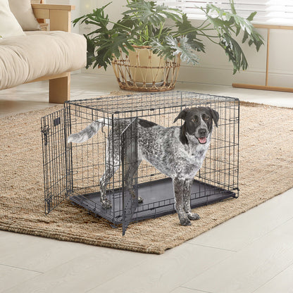 IvoQ Hondenbench M – Zwart – 75.5×47×54.5 cm-IvoQ