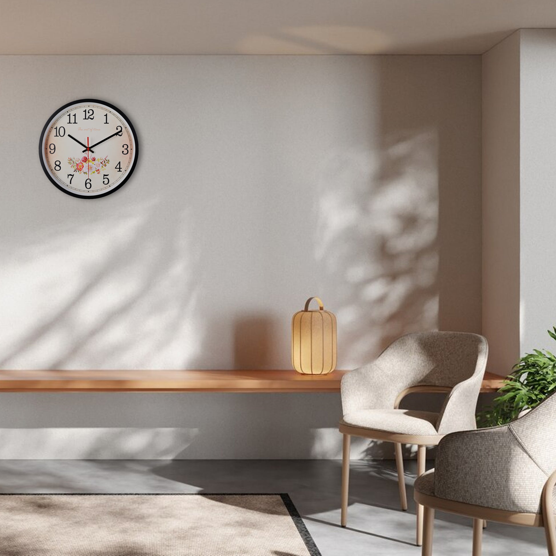 IvoQ Wandklok Retro Klassiek Ø30 cm-IvoQ