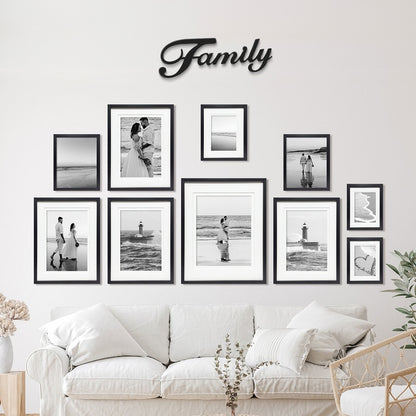 IvoQ Wanddecoratie Family Metaal Zwart-IvoQ