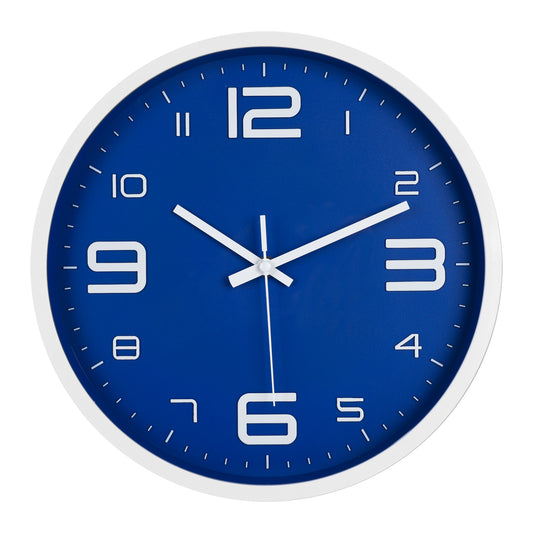 IvoQ Wandklok Blauw 30 cm