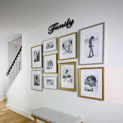 IvoQ Wanddecoratie Family Metaal Zwart-IvoQ
