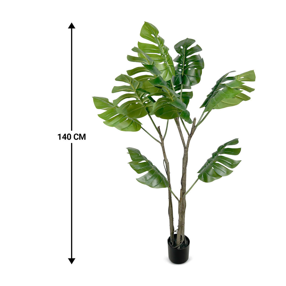 IvoQ Monstera Kunstplant 140 cm-IvoQ