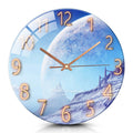 IvoQ Wandklok Uniek Blauw Maan Design Ø 30 cm-IvoQ