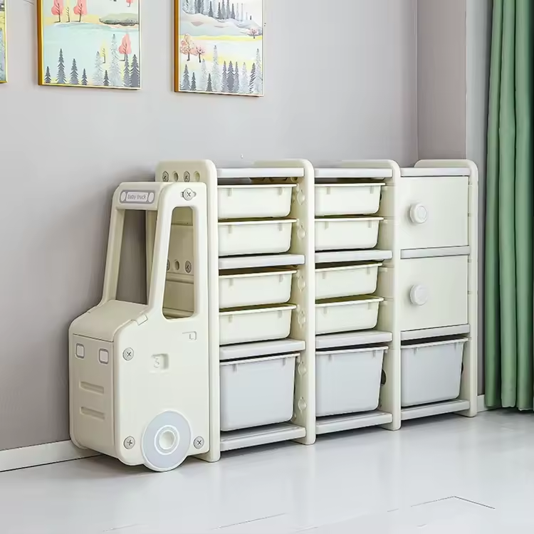IvoQ Kinderkast Auto met Opbergbakken-IvoQ