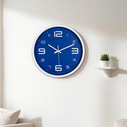 IvoQ Wandklok Blauw 30 cm