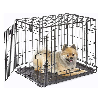 IvoQ Hondenbench M – Zwart – 75.5×47×54.5 cm-IvoQ